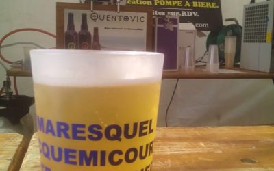Une pompe à bière Quentovic à la fête de Maresquel-Ecquemicourt