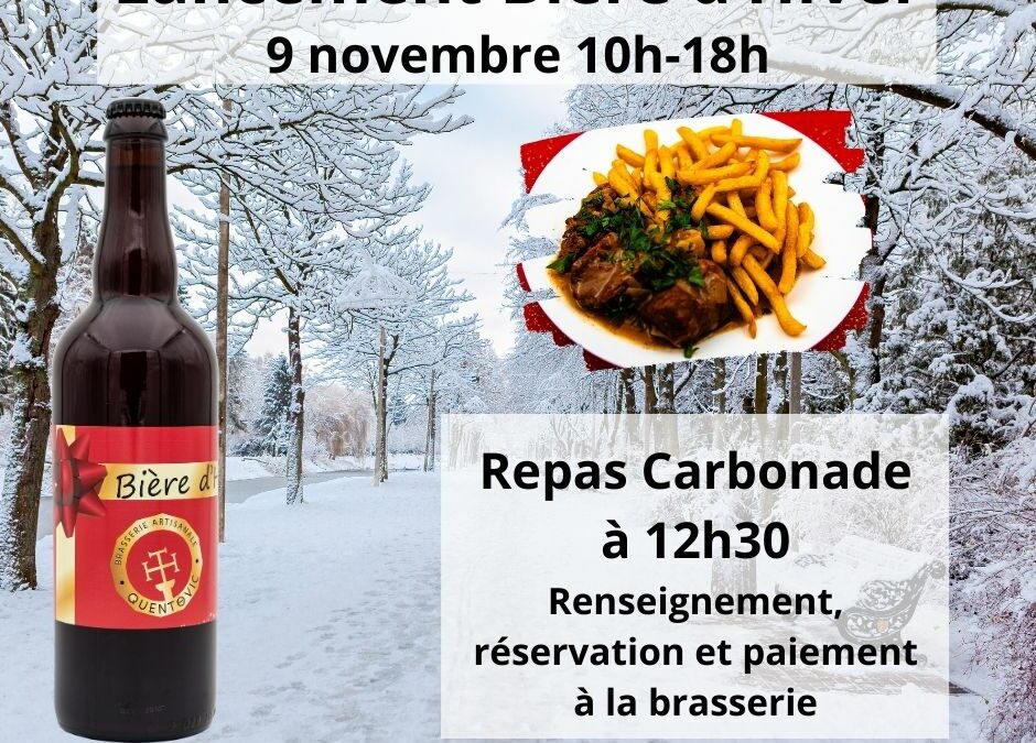 LANCEMENT DE LA BIÈRE D’HIVER 2024