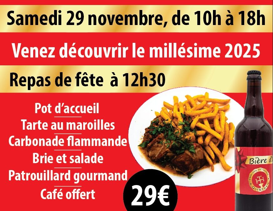 LANCEMENT DE LA BIÈRE D’HIVER 2025